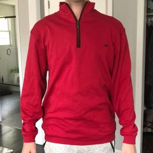 Red Southern Marsh 1/4 Zip Pullover